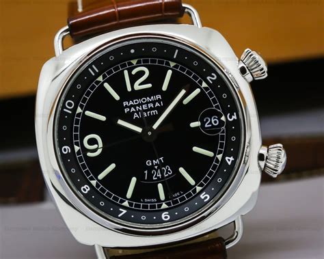 panerai radiomir gmt alarm|radiomir panerai watch price.